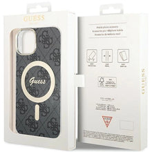 Заредете изображение във визуализатора на галерията – Guess IML 4G MagSafe case for iPhone 15 - black
