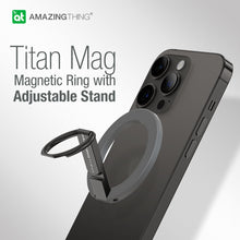 Заредете изображение във визуализатора на галерията – Amazing Thing Ring Titan Mag Magnetic holder stand IGTMBK grey

