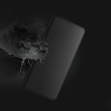 Заредете изображение във визуализатора на галерията – Dux Ducis Skin Pro Case for Google Pixel 7a Flip Card Wallet Stand Black
