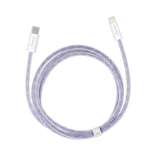 Заредете изображение във визуализатора на галерията – Baseus Dynamic 2 Series Fast Charging Cable USB-C - Lightning 20W 480Mbps 1m Purple
