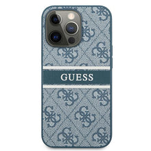 Заредете изображение във визуализатора на галерията – Guess GUHCP13L4GDBL 13 Pro / 13 6,1" niebieski/blue hardcase 4G Stripe
