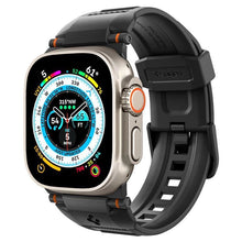 Заредете изображение във визуализатора на галерията – Spigen Rugged Band for Apple Watch 4/5/6/7/8/9/SE/Ultra 1/2 (42/44/45/49mm) - matte black
