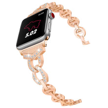 Заредете изображение във визуализатора на галерията – Bracelet loop for Apple Watch 38/40/41 design 3 rose gold
