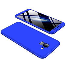 Заредете изображение във визуализатора на галерията – GKK 360 Protection Case Front and Back Case Full Body Cover Samsung Galaxy J6 J600 2018 blue
