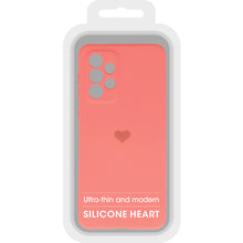 Заредете изображение във визуализатора на галерията – Vennus Silicone Heart Case for Samsung Galaxy A53 5G design 1 coral
