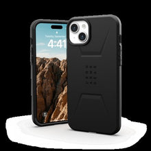 Заредете изображение във визуализатора на галерията – UAG Civilian Magsafe - protective case for iPhone 15 Plus (black)
