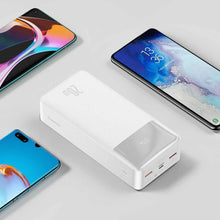 Заредете изображение във визуализатора на галерията – Power bank baseus bipow - 30 000mah lcd quick charge pd20w white ppdml-n02 - TopMag
