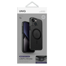 Заредете изображение във визуализатора на галерията – Uniq case LifePro Xtreme iPhone 14 6.1 "Magclick Charging black / smoke frost
