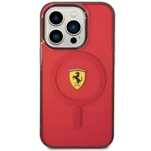Заредете изображение във визуализатора на галерията – Ferrari FEHMP14LUKR iPhone 14 Pro 6.1" red/red hardcase Translucent Magsafe
