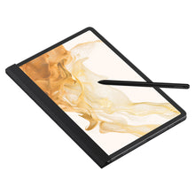 Заредете изображение във визуализатора на галерията – Note View Cover for Samsung Galaxy Tab S8 black (EF-ZX700PBEGEU)
