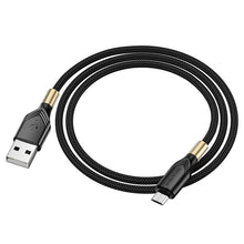 Заредете изображение във визуализатора на галерията – Borofone Cable BX92 Advantage - USB to Micro USB - 2,4A 1 metre black
