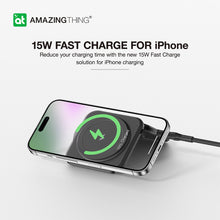 Заредете изображение във визуализатора на галерията – Amazing Thing Induction charger Magsafe Explorer Pro Mag 2 in 1 EP2IN1SET - 17W with Type C to Type C cable black
