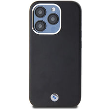 Заредете изображение във визуализатора на галерията – BMW Signature Wrapped Metal MagSafe case for iPhone 15 Pro - black
