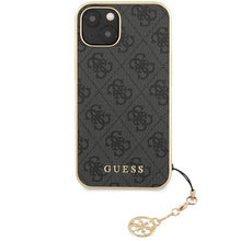 Заредете изображение във визуализатора на галерията – Guess GUHCP14SGF4GGR iPhone 14 6.1" grey/grey hardcase 4G Charms Collection
