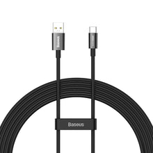 Заредете изображение във визуализатора на галерията – Baseus Superior Series SUPERVOOC USB-A to USB-C cable 65W 2m black
