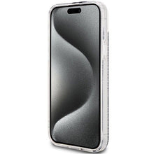 Заредете изображение във визуализатора на галерията – Original faceplate case GUESS GUHCP15MH4PSEGK for iPhone 15 Plus (4G Gold  Stripe / black)
