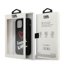 Заредете изображение във визуализатора на галерията – Karl Lagerfeld KLHCP12SSILKRBK iPhone 12 mini 5,4" czarny/black hardcase Silicone Forever Karl
