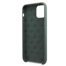 Заредете изображение във визуализатора на галерията – Guess GUHCN58LS4GKA iPhone 11 Pro khaki hard case Silicone 4G Tone On Tone
