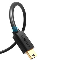 Заредете изображение във визуализатора на галерията – Ugreen cable USB - mini USB cable 480 Mbps 1 m black (US132 10355)
