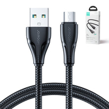 Заредете изображение във визуализатора на галерията – Joyroom USB cable - micro USB 2.4A Surpass Series for fast charging and data transfer 2 m black (S-UM018A11)
