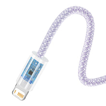 Заредете изображение във визуализатора на галерията – Baseus Dynamic 2 Series USB-A - Lightning 2.4A 480Mbps cable 1m purple
