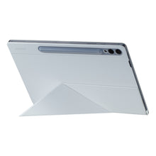 Заредете изображение във визуализатора на галерията – Flip case with stand for Samsung Galaxy Tab S9+ Smart Book Cover - white
