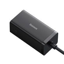 Заредете изображение във визуализатора на галерията – Baseus fast charger GaN5 Pro HUB HDMI 2 x USB-C / USB-A / HDMI 4K 30Hz 1.5m black + USB-C cable - USB-C 100W 40Gb/s (USB4) 1m (CCGP110201)
