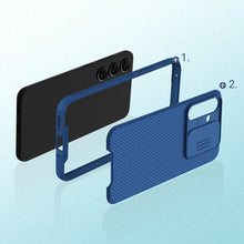 Заредете изображение във визуализатора на галерията – Nillkin CamShield Pro Case for Samsung Galaxy A54 5G cover with camera cover blue
