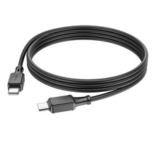 Заредете изображение във визуализатора на галерията – HOCO cable Type C to Type C Power Delivery 60W Assistant X101 black (30pcs/box)
