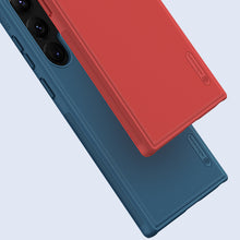 Заредете изображение във визуализатора на галерията – Nillkin Super Frosted Shield Pro case for Samsung Galaxy S23 Ultra armored cover + phone stand red
