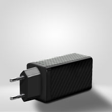 Заредете изображение във визуализатора на галерията – Wozinsky 65W GaN charger with USB ports, USB C supports QC 3.0 PD black (WWCG01)
