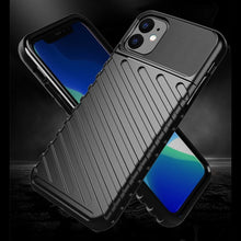 Заредете изображение във визуализатора на галерията – Thunder Case Flexible Tough Rugged Cover TPU Case for iPhone 11 black
