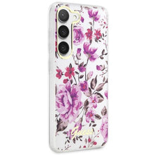 Заредете изображение във визуализатора на галерията – Guess GUHCS23MHCFWST S23+ S916 white/white hardcase Flower Collection
