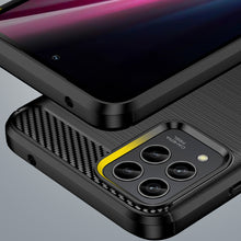 Заредете изображение във визуализатора на галерията – Carbon Case case for T-Mobile Revvl 6 Pro 5G flexible silicone carbon cover black
