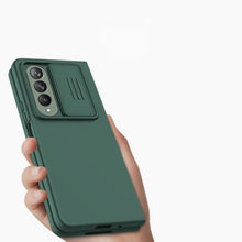 Заредете изображение във визуализатора на галерията – Nillkin CamShield Silky Silicone Case for Samsung Galaxy Z Fold 4 Silicone Cover with Camera Protector Green

