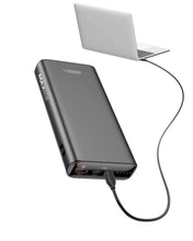 Заредете изображение във визуализатора на галерията – Power bank veger t65a - 20 000mah lcd quick charge pd65w black (for laptop also) - TopMag
