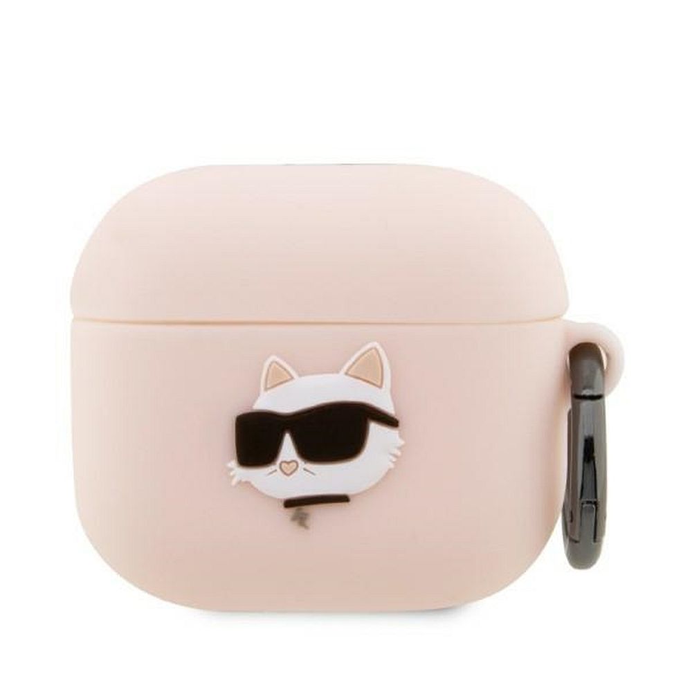 Original case KARL LAGERFELD KLA3RUNCHP for Apple Airpods 3 (3D Sil NFT Choupette / pink)