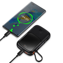 Заредете изображение във визуализатора на галерията – Powerbank 10000mAh 20W Baseus Qpow Pro Overseas Edition + USB C 3A Cable - Black
