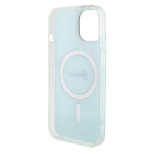 Заредете изображение във визуализатора на галерията – Original Case GUESS IML Iridescent Magsafe hardcase GUHMP15SHITSQ for Iphone 15 turquoise
