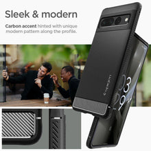 Заредете изображение във визуализатора на галерията – Spigen RUGGED ARMOR GOOGLE PIXEL 7 PRO MATTE BLACK
