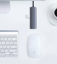Заредете изображение във визуализатора на галерията – Ugreen USB Type C HUB - 4x USB 3.2 Gen 1 with USB-C power port gray (CM219 70336)
