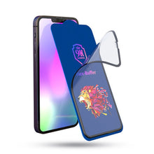 Заредете изображение във визуализатора на галерията – 5D Flex-buffer hybrid протектор с антибактериално покритие за iphone 14 pro 6,1" черен - TopMag
