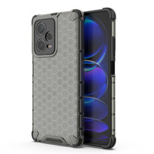 Заредете изображение във визуализатора на галерията – Honeycomb case for Xiaomi Redmi Note 12 Pro+ armored hybrid cover black
