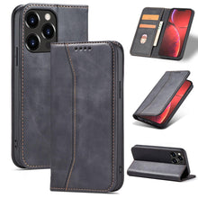 Заредете изображение във визуализатора на галерията – Magnet Fancy Case case for iPhone 14 flip cover wallet stand black
