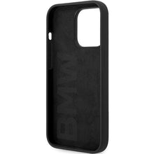 Заредете изображение във визуализатора на галерията – Original Case BMW Signature Liquid Silicone MagSafe BMHMP14SSILBK2 for Iphone 14 Pro Black

