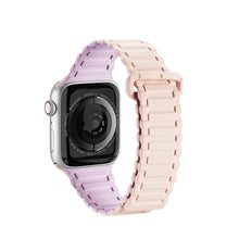 Заредете изображение във визуализатора на галерията – Dux Ducis Strap (Armor Version) Strap for Apple Watch SE, 8, 7, 6, 5, 4, 3, 2, 1 (41, 40, 38 mm) Magnetic Silicone Band Bracelet Pink Purple

