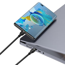 Заредете изображение във визуализатора на галерията – Baseus Flash Series Ⅱ Fast Charging Cable 2in1 USB-C - 2xUSB-C 100W 1.5m black
