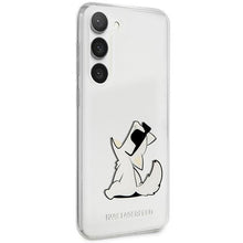 Заредете изображение във визуализатора на галерията – Karl Lagerfeld KLHCS23SCFNRC S23 S911 transparent hardcase Choupette Fun
