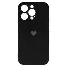 Заредете изображение във визуализатора на галерията – Vennus Silicone Heart Case for Iphone 14 Pro Max design 1 black
