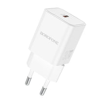 Заредете изображение във визуализатора на галерията – Borofone Wall charger BN13 Safety GaN - Type C - PD 30W white
